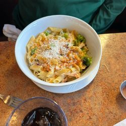 Sutton's - Baked Chicken & Broccoli tossed in a cream sauce. Delicious!