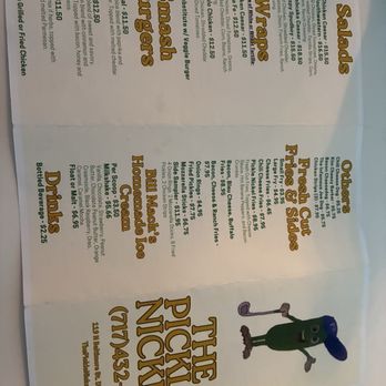 The Pickle Nickel - Menu - American Near Me - Dillsburg, Pennsylvania The Pickle Nickel - Menu - American Near Me - Dillsburg, Pennsylvania