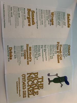 Menu photo 2 The Pickle Nickel Dillsburg, PA Menu photo 2 The Pickle Nickel Dillsburg, PA