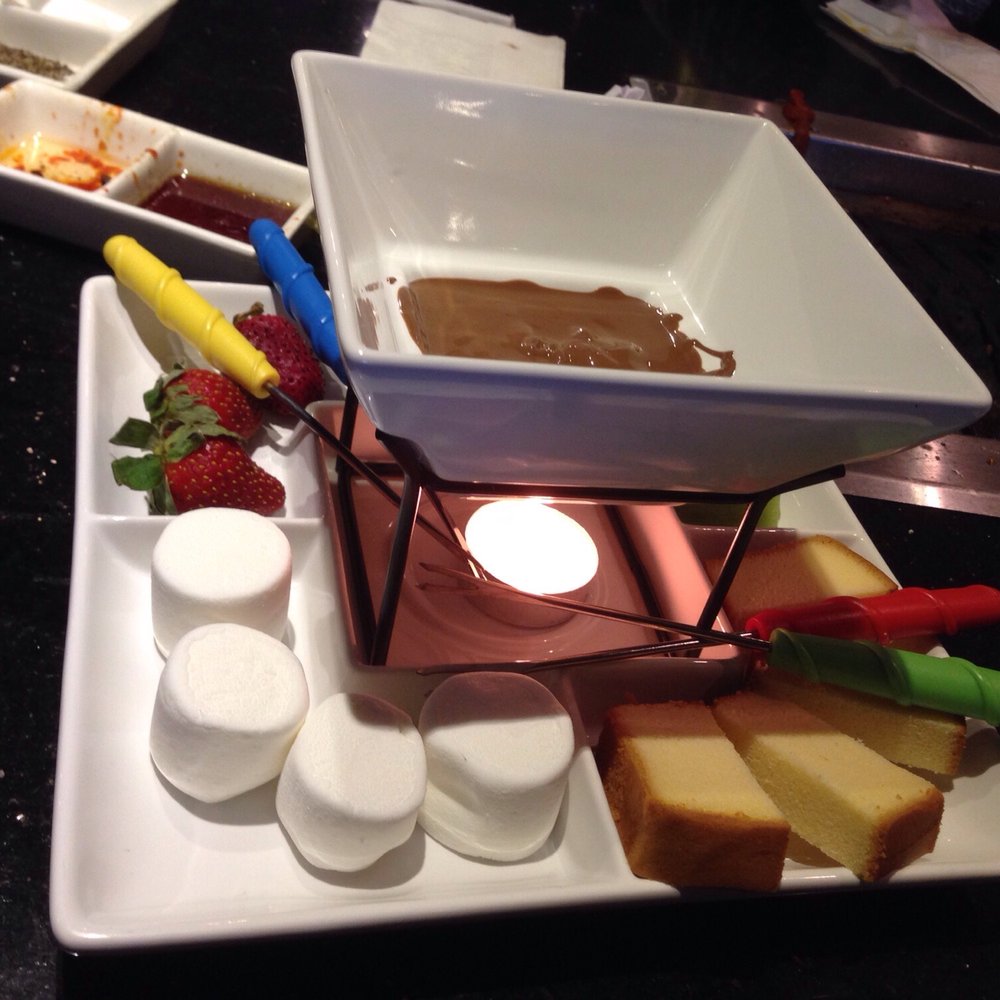Shila Korean BBQ - New chocolate fondue dessert. It's coo and all but the strawberries were pretty old and wrinkly...mushy. - Barbeque Near Me - Clovis, California Shila Korean BBQ - New chocolate fondue dessert. It's coo and all but the strawberries were pretty old and wrinkly...mushy. - Barbeque Near Me - Clovis, California
