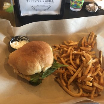 Tapester's Grill - Lamb burger and fries - American Near Me - Houston, Texas