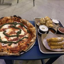 Margarita Pizza Fried Cauliflower mozzarella sticks Margarita Pizza Fried Cauliflower mozzarella sticks