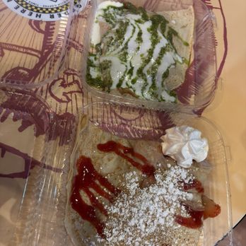 48th and Crepe - Chicken pesto  Strawberry cheesecake crepes - Breakfast & Brunch Near Me - Las Vegas, Nevada