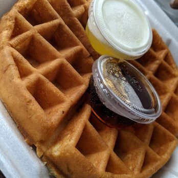 Richmaid Restaurant - Waffle- part of the chicken and waffles to-go order - American Near Me - Lodi, California Richmaid Restaurant - Waffle- part of the chicken and waffles to-go order - American Near Me - Lodi, California