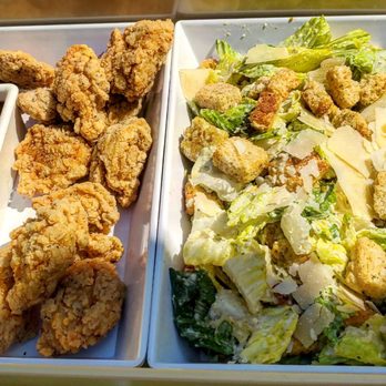 Bellagio Pool - Chicken Tenders and Caesar Salad. - Swimming Pools Near Me - Las Vegas, Nevada Bellagio Pool - Chicken Tenders and Caesar Salad. - Swimming Pools Near Me - Las Vegas, Nevada