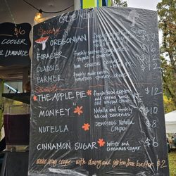 Mount Pisgah Mushroom Festival - Crepe menu