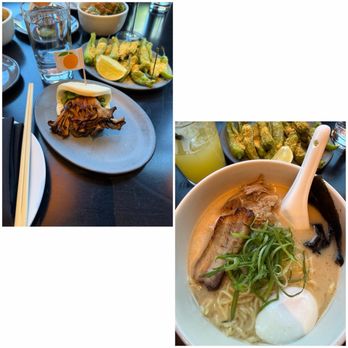 Momofuku - Mushroom Bun, Shishito Peppers & Pork Belly Ramen. - New American Near Me - Las Vegas, Nevada