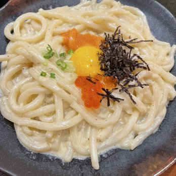 Nomu Izakaya - Miso Creamy Mentaiko Udon - Japanese Near Me - Jacksonville, Florida Nomu Izakaya - Miso Creamy Mentaiko Udon - Japanese Near Me - Jacksonville, Florida