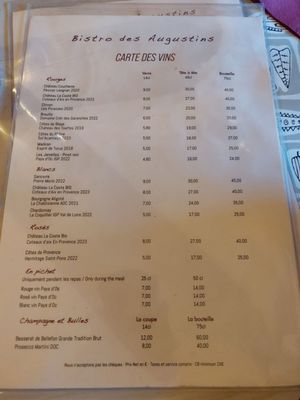 Menu photo 1 Bistro des Augustins Paris, 75