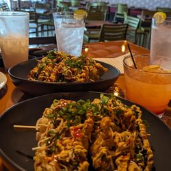 Xatay Latin Fusion - Crispy Xatay tacos and Bori Tacos in the back