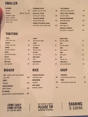 Menu photo 7 Yardbird Hong Kong, HK
