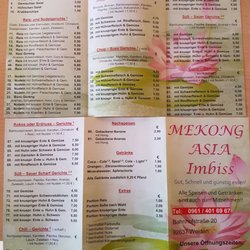 Me Kong - Their menu/Ihre Speisekarte!