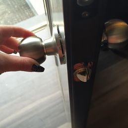 The lock isn't fully installed and is sticking upon opening and closing my door The lock isn't fully installed and is sticking upon opening and closing my door