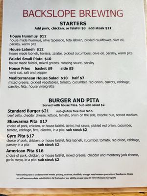 Menu photo 7 Backslope Brewing Columbia Falls, MT Menu photo 7 Backslope Brewing Columbia Falls, MT