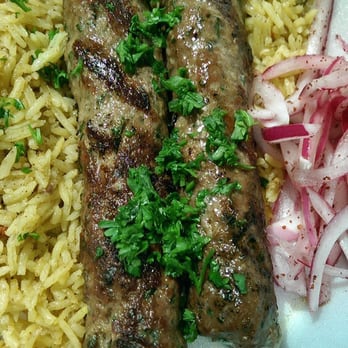 Ali Baba Mediterranean Cuisine - Up close with the Kafka kabob. - Mediterranean Near Me - Rockford, Illinois