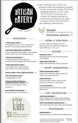 Menu photo 8 Artisan Eatery Fort Myers, FL Menu photo 8 Artisan Eatery Fort Myers, FL