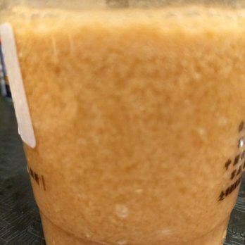 DING TEA SEATTLE - Mango black tea with cream cheese aka curdled milk which looks and tastes disgusting - Bubble Tea Near Me - Seattle, Washington DING TEA SEATTLE - Mango black tea with cream cheese aka curdled milk which looks and tastes disgusting - Bubble Tea Near Me - Seattle, Washington