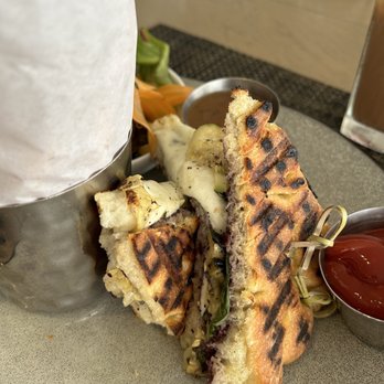 Circa 55 - Vegetable Panini - Bars Near Me - Beverly Hills, California Circa 55 - Vegetable Panini - Bars Near Me - Beverly Hills, California
