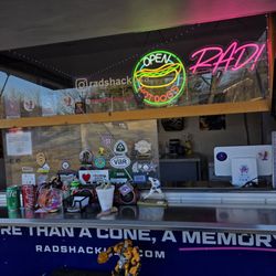 The Rad Shack - The food truck window and counter.