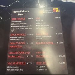 To go menu