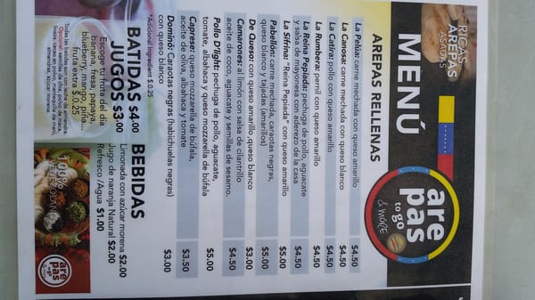 Menu photo 5 Arepas To Go And More Aguadilla, PR Menu photo 5 Arepas To Go And More Aguadilla, PR