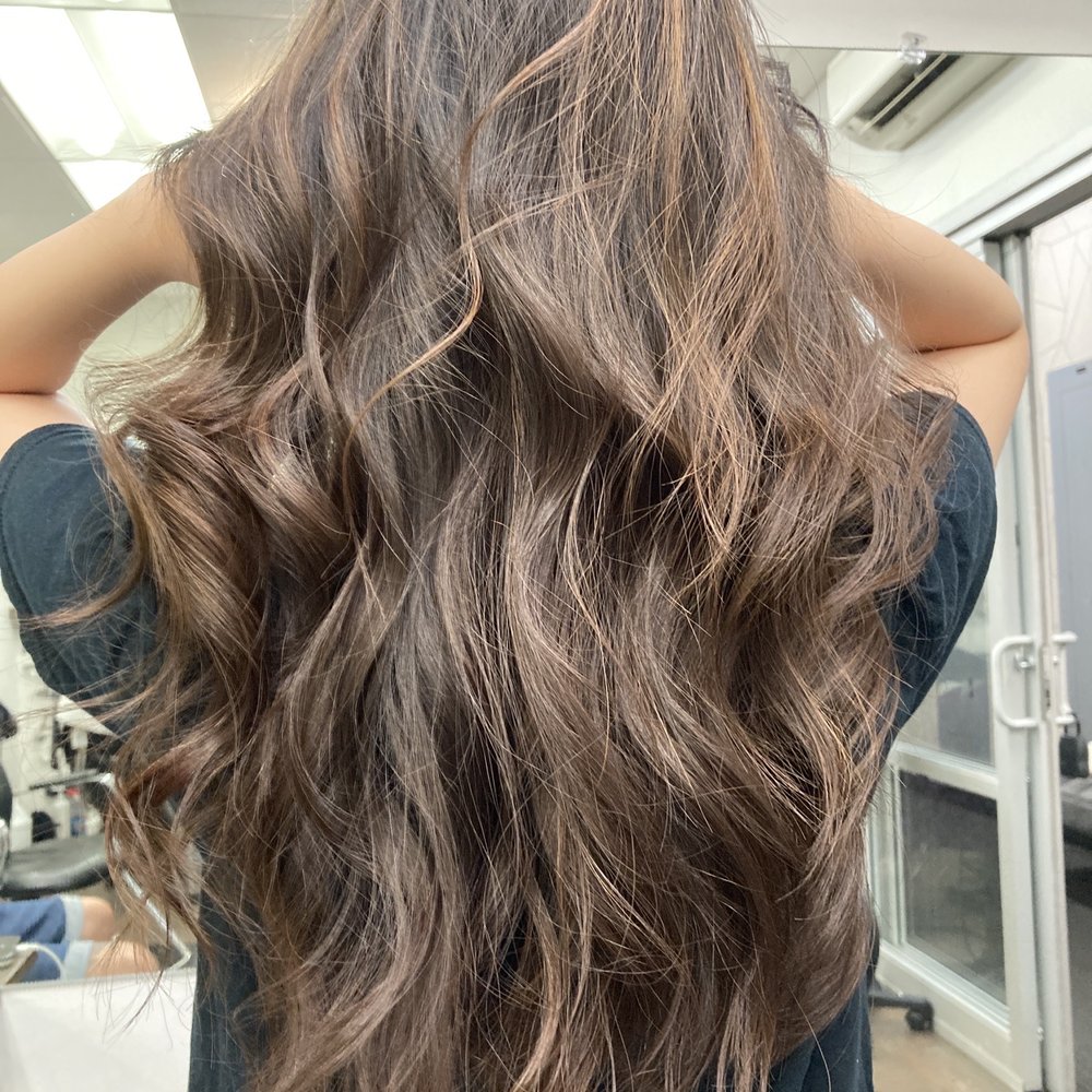 Brian Guy Studio 14 - Natural balayage with curtain bangs! - Hair Stylists Near Me - Irvine, California