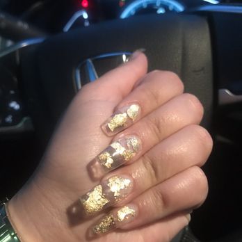 Posh Nails - Gold foil nails, hard gel - Nail Salons Near Me - Ontario, California Posh Nails - Gold foil nails, hard gel - Nail Salons Near Me - Ontario, California