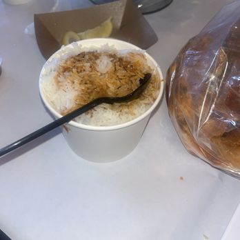 The Crab Shack - Side of steamed rice! (we added our sauce to it) - Cajun/Creole Near Me - Gardena, California
