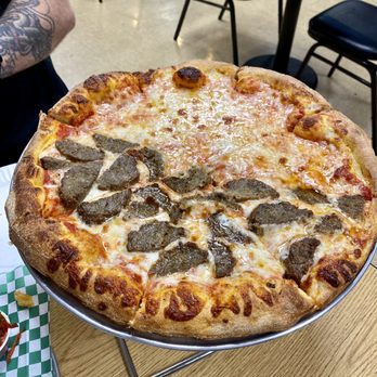 Sofia's Pizzeria - Half cheese and half meatball pizza (medium) - Pizza Near Me - San Antonio, Texas Sofia's Pizzeria - Half cheese and half meatball pizza (medium) - Pizza Near Me - San Antonio, Texas