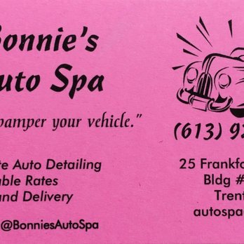 Bonnie's Auto Spa - Auto Detailing Near Me - Quinte West, Ontario Bonnie's Auto Spa - Auto Detailing Near Me - Quinte West, Ontario