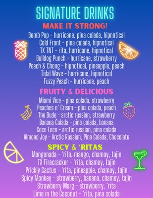 Menu photo 1 Dynamite Daiquiris 2 Go Hamilton, TX Menu photo 1 Dynamite Daiquiris 2 Go Hamilton, TX