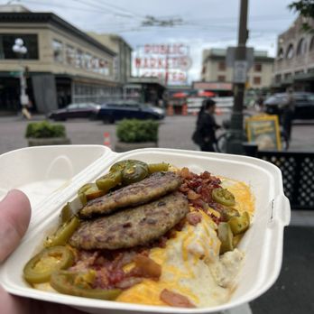 Biscuit Bitch - Biscuits and gravy, added sausage and jalapeños - Breakfast & Brunch Near Me - Seattle, Washington Biscuit Bitch - Biscuits and gravy, added sausage and jalapeños - Breakfast & Brunch Near Me - Seattle, Washington