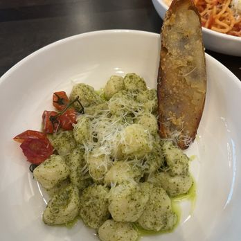 Sette Pasta House - Gnocchi and spaghetti pomodoro on the top right corner. - Italian Near Me - Granite Bay, California Sette Pasta House - Gnocchi and spaghetti pomodoro on the top right corner. - Italian Near Me - Granite Bay, California