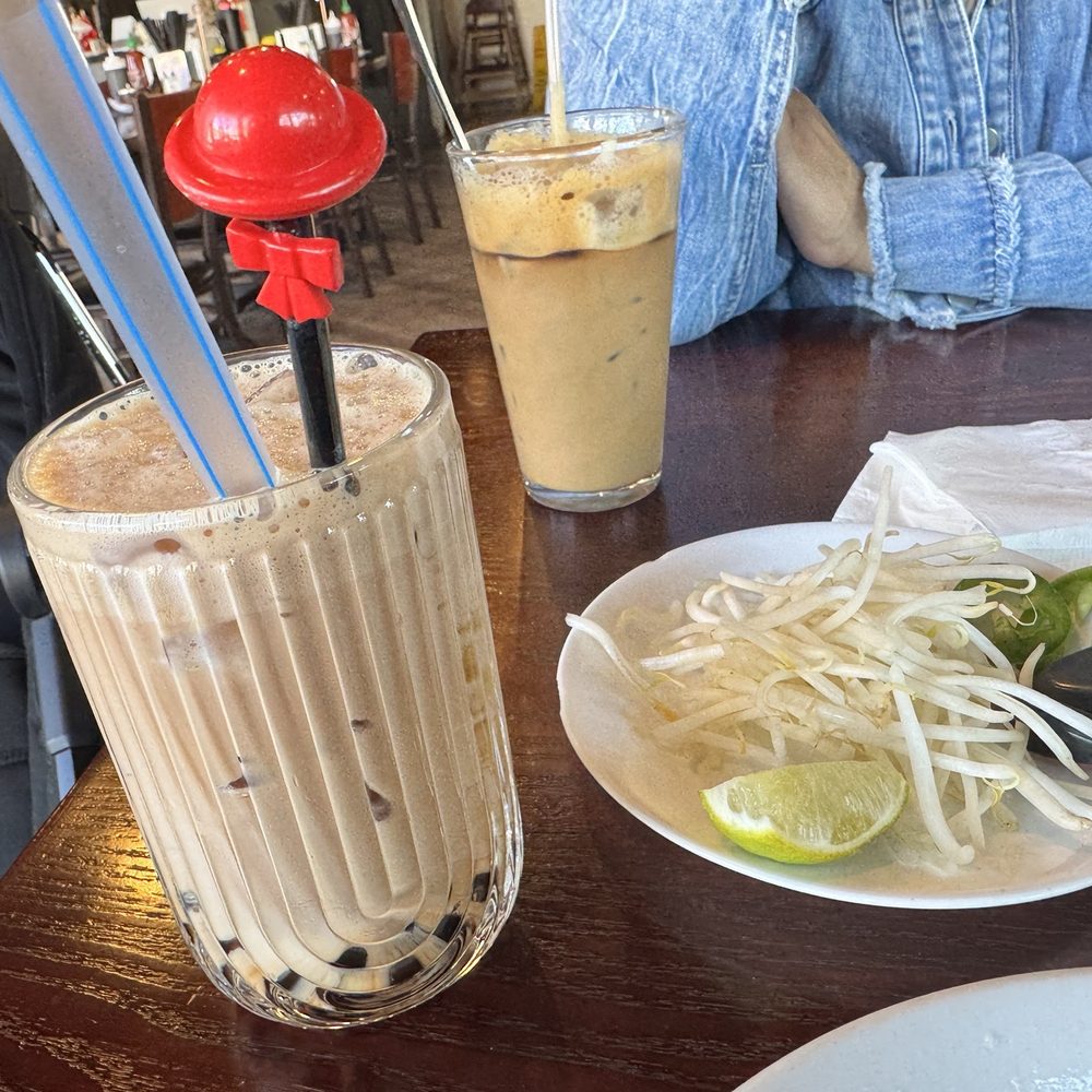 Market Pho - The new Vietnamese Coffee!! Shaken bartender style with so much of crema - Noodles Near Me - Seattle, Washington