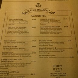 Breakfast menu 1