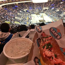 Sam’s Chowder House - Lobster roll $27 - delicious but very small and clam chowder $12