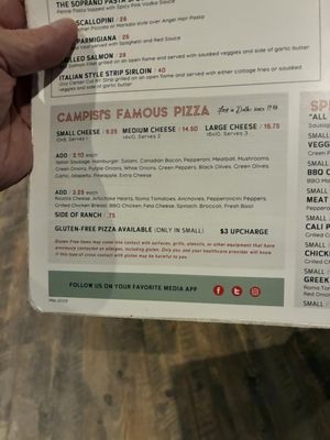 Menu photo 1 Campisi's Restaurant Fort Worth, TX Menu photo 1 Campisi's Restaurant Fort Worth, TX