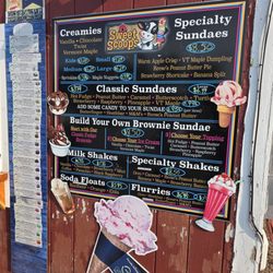Sweet Scoops - Menu