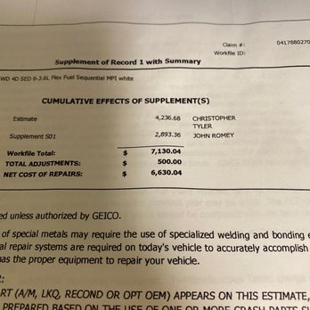 Carbiz - Original bill/estimate take notice to the difference s - Car Dealers Near Me - Baltimore, Maryland