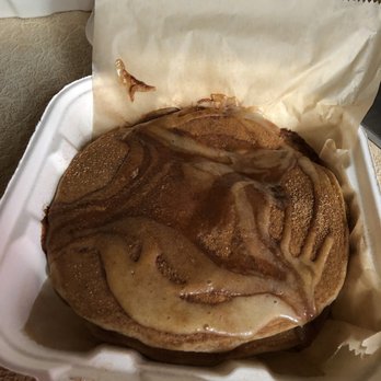 Beerline Cafe - THE BEST- Cinnamon Roll Pancakes!! - Vegetarian Near Me - Milwaukee, Wisconsin
