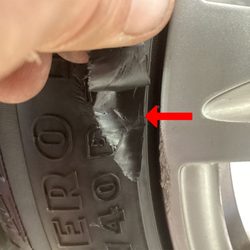 Driver's Mart Sanford - Dangerous cut in tire sidewall.