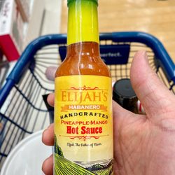 Marshalls - This stuff is fantastic! Has a slight jam consistency and mild habanero spice level. You can mix it with PB&J or Turkey sandwich