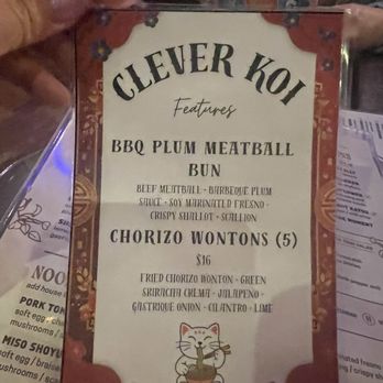 The Clever Koi - Menu - Asian Fusion Near Me - Phoenix, Arizona The Clever Koi - Menu - Asian Fusion Near Me - Phoenix, Arizona