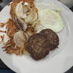 Junction Cafe - One egg full breakfast with onions added to the hashbrowns.