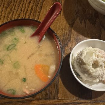 Katsu-Hama - Pork Miso Soup and potato salad - Japanese Near Me - New York, New York Katsu-Hama - Pork Miso Soup and potato salad - Japanese Near Me - New York, New York