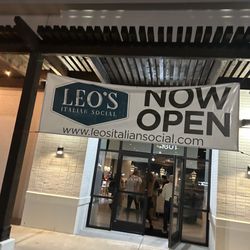 Leo's Italian Social - Grand opening sign