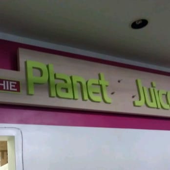 Planet Juice - the Sign that was on the wall - Juice Bars & Smoothies Near Me - San Rafael, California