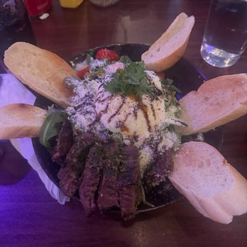 Fat Stork - Burrata Salad with steak - New American Near Me - Davie, Florida Fat Stork - Burrata Salad with steak - New American Near Me - Davie, Florida
