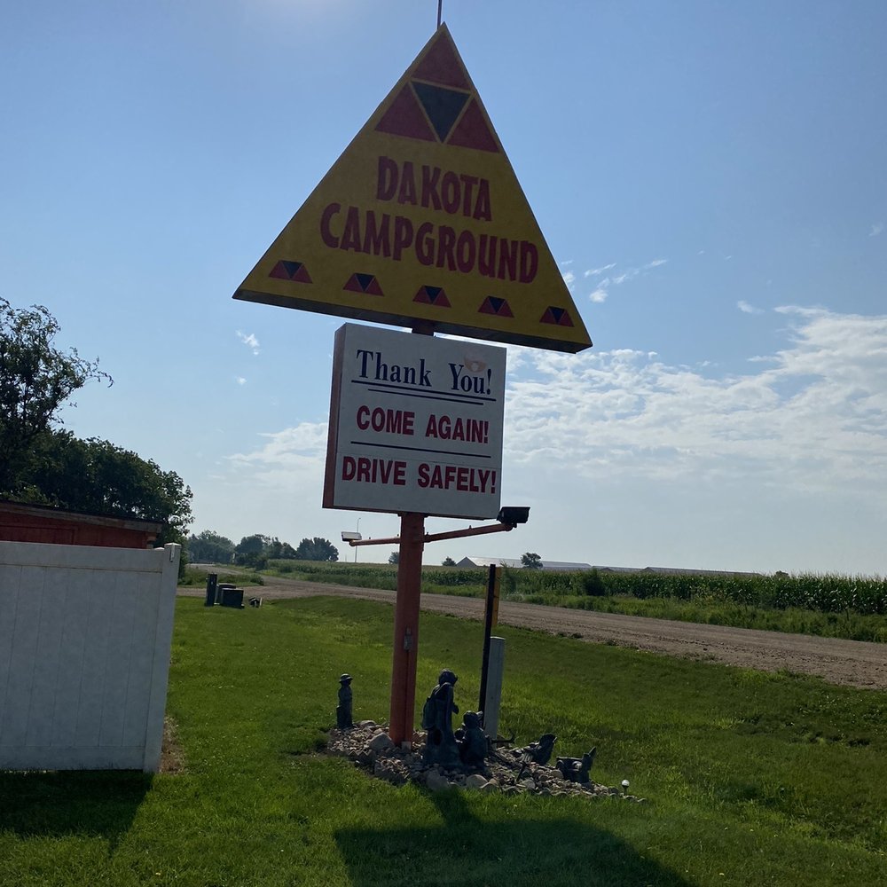 Dakota Campgrounds - Easy to find sign once you get on the dirt road to the entrance - Campgrounds Near Me - Mitchell, South Dakota Dakota Campgrounds - Easy to find sign once you get on the dirt road to the entrance - Campgrounds Near Me - Mitchell, South Dakota