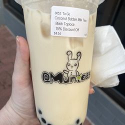 At Munchies - Coconut Milk Tea with tapioca